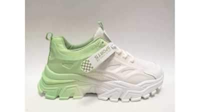 Buty sportowe damskie 7ASX02.WHITE/GREEN (36/41,12par)