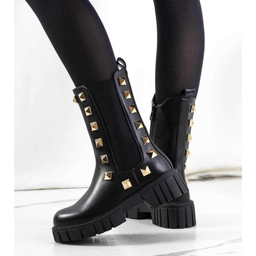 Botki damskie nieocieplane 7AA6150.BLACK  (36/41,12par)