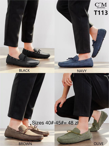 Półbuty męskie  9AT113.KOLORDOWYBORU  (40/45,12par)