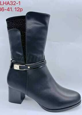 Botki damskie 7AHA32-1.BLACK (36/41,12par)