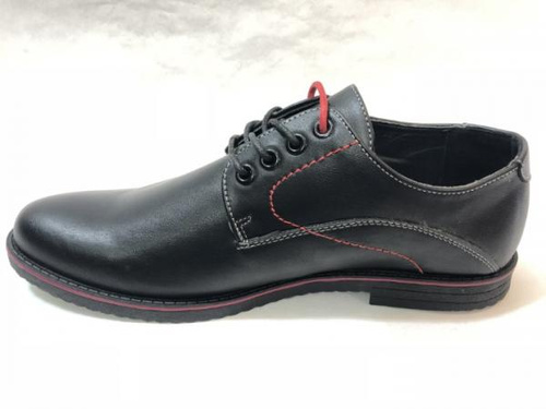 Półbuty męskie AB300A-3.BLACK/RED (40/45,8par)