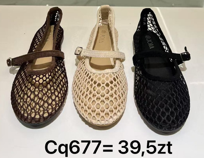 Balerinki damskie CQ677.KOLORDOWYBORU (36/41,12par)