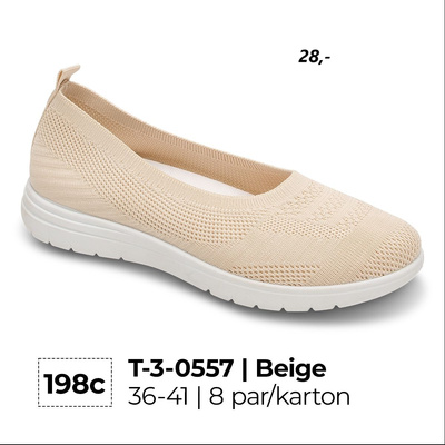 Trampki damskie 3-0557.BEIGE (36/41,8par)