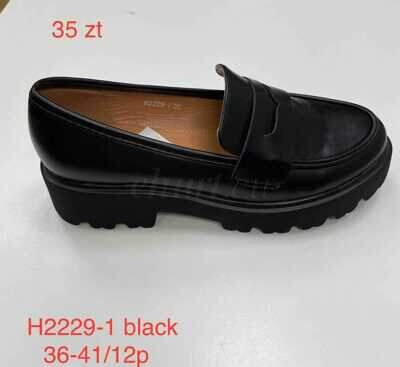 Półbuty damskie 7AH2229-1.BLACK (36/41,12par)