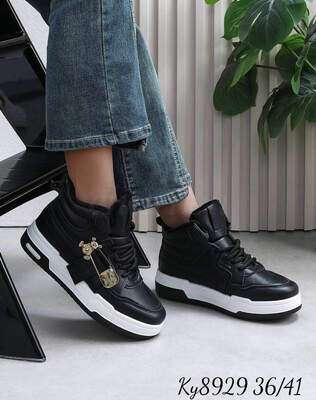 Botki damskie 7A8929.BLACK Ocieplany (36/41,12par)