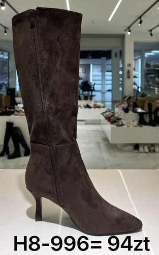 Kozaki damskie H8-996.BROWN (36/41,12par)