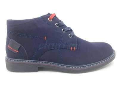 Trzewiki męskie A2010-15.NAVY/RED (41/46,8par)