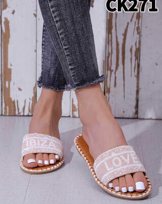 Klapki damskie 7ACK271.BEIGE (36/41,12par)