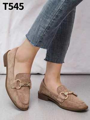 Balerinki damskie 7AT545.KHAKI (36/41,12par)