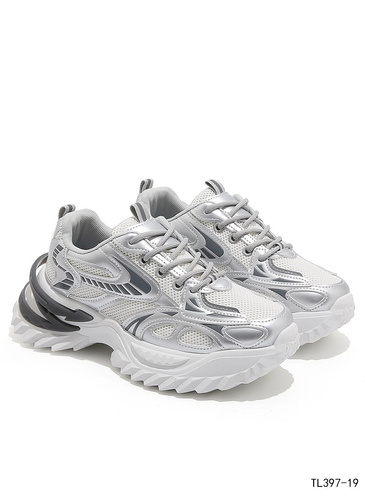 Buty sportowe damskie TL397-19.SILVER (36/41,12par)