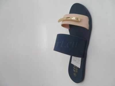 Klapki damskie 7AKM123-6.NAVY/BEIGE (36/41,12par)