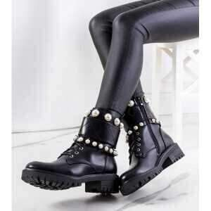 Botki damskie   7A9359-PA.BLACK  Ocieplane (36/41,12par)