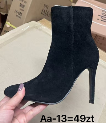 Botki damskie ocieplane AA-13.BLACK (36/41,12par)