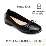 Balerinki damskie 7AP-3-501.BLACK-3 (36/41,8par)