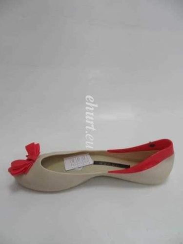 Balerinki damskie 7AKM99-4.BEIGE/RED (36/41,12par)