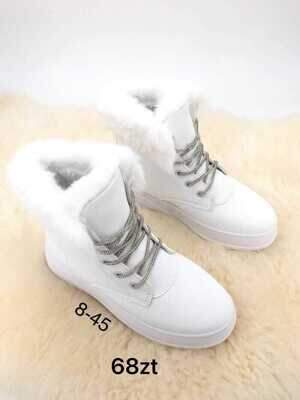 Trzewiki damskie 7A8-45.WHITE (36/41,12par)