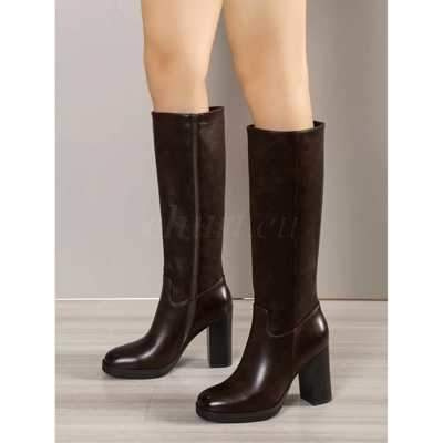 Kozaki damskie ocieplane 7AUK156.CAMEL (36/41,12par)