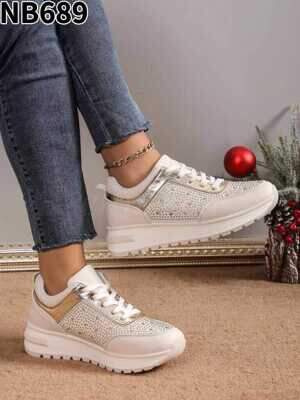 Buty sportowe damskie 7ANB689.BEIGE (36/41,12par)