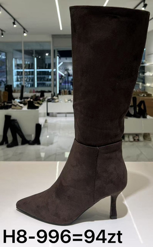 Kozaki damskie H8-996.BROWN (36/41,12par)