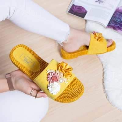 Klapki damskie 7ACZ-723.YELLOW (36/41,12par)