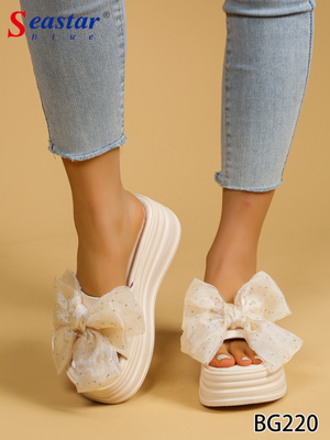 Klapki damskie BG220.BEIGE (36/41,12par)