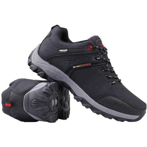 Buty sportowe męskie AM01-4.BLACK/RED (41/46,8par)