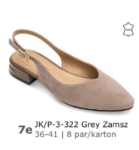 Sandały damskie 7AP-3-322.GREY (36/41,8par)