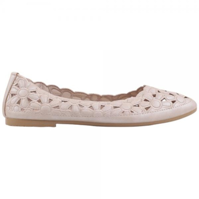 Balerinki damskie F27-12.BEIGE (36/41,12par)