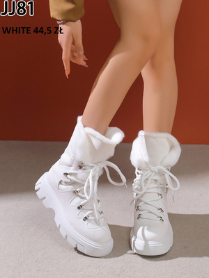 Trzewiki damskie JJ81.WHITE (36/41,12par)