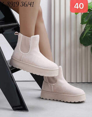 Botki damskie 7AKY8919.BEIGE  Nieocieplane (36/41,12par)