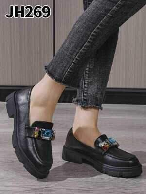 Półbuty damskie  7AJH269.BLACK  (36/41,12par)