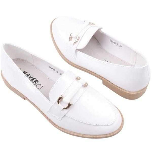 Balerinki damskie SK04M-3.WHITE (36/41,12par)