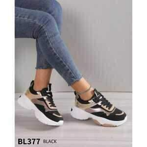 Buty sportowe damskie  7ABL377.BLACK  (36/41,12par)