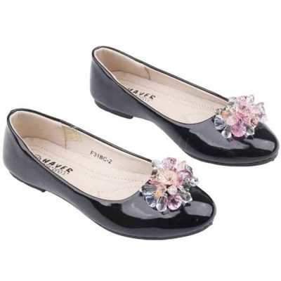 Balerinki dziewczęce   5AF31AC-2.BLACK   (31/36,12par)