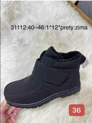 Trzewiki męskie 9A31112.BLACK (40/46,12par)