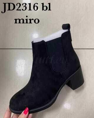 Botki damskie 7AJD2316.BLACK (36/41,12par)