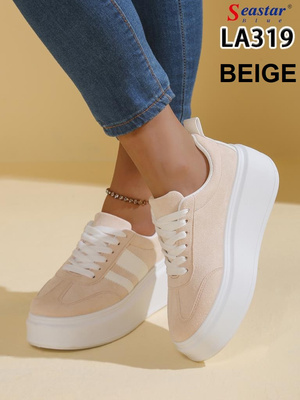 Buty sportowe damskie  7ALA319.BEIGE (36/41,12par)