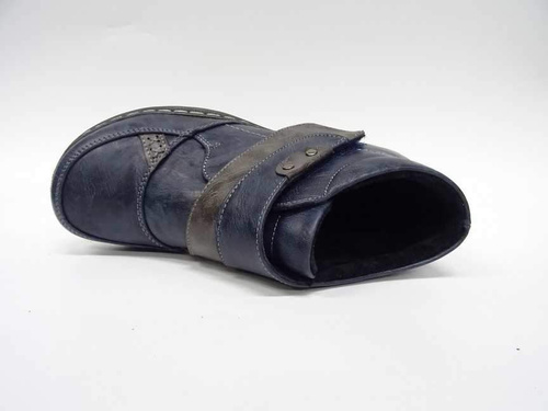 Botki damskie ocieplane  7A9652A-11.NAVY    (37/42,12par)