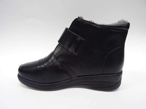Botki damskie 7AM9906.BLACK Ocieplane (37/42,12par)