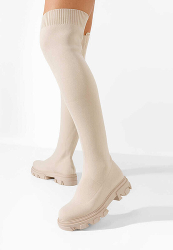 Kozaki damskie nieocieplane 6849.BEIGE (36/41,12par)