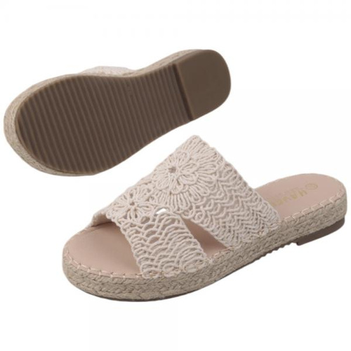 Klapki damskie F213-2.BEIGE (36/41,12par)
