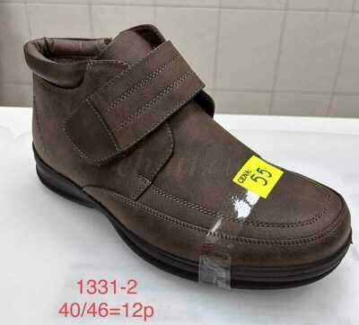 Trzewiki męskie 9A1361-2.BROWN (40/46,12par)