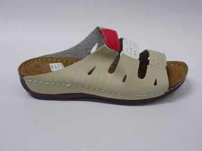 Klapki damskie 7AB0281-3.BEIGE (37/42,12par)