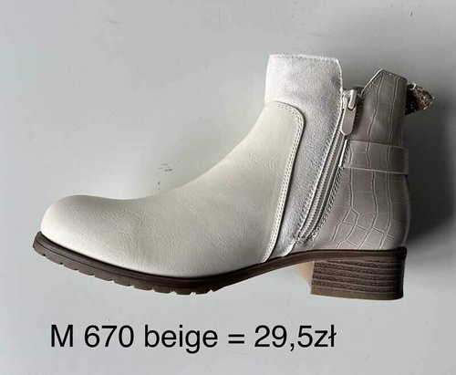 Botki damskie 7AM670.BEIGE (36/41,12par)