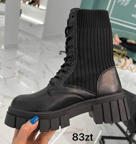 Botki damskie 7AJW172.BLACK (36/41,12par)
