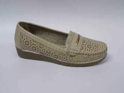 Mokasyny damskie 7A62306-7.BEIGE (36/41,12par)