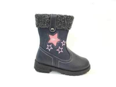 Botki dziewczęce 3AD1707-3.NAVY (25/30,8par)