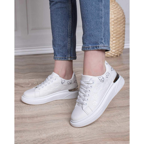 Buty sportowe damskie MK668.WHITE/SILVER (36/41,12par)