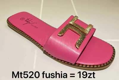 Klapki damskie 7AMT520.FUSHIA (36/41,12par)