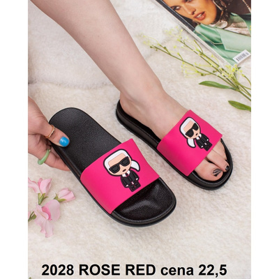 Klapki damskie 2028.FUSHIA (36/41,12par)